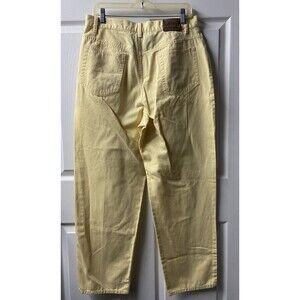 Lauren Ralph Lauren Denim Jeans Plus Size 14 Yellow Tapered Leg High Rise
